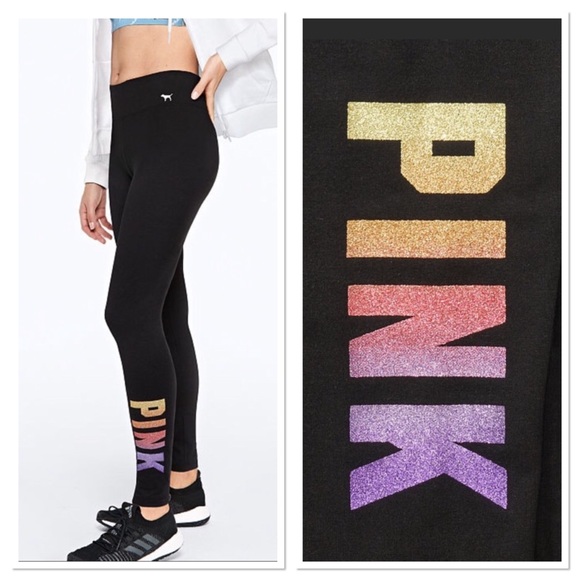 victoria secret pink ombre leggings